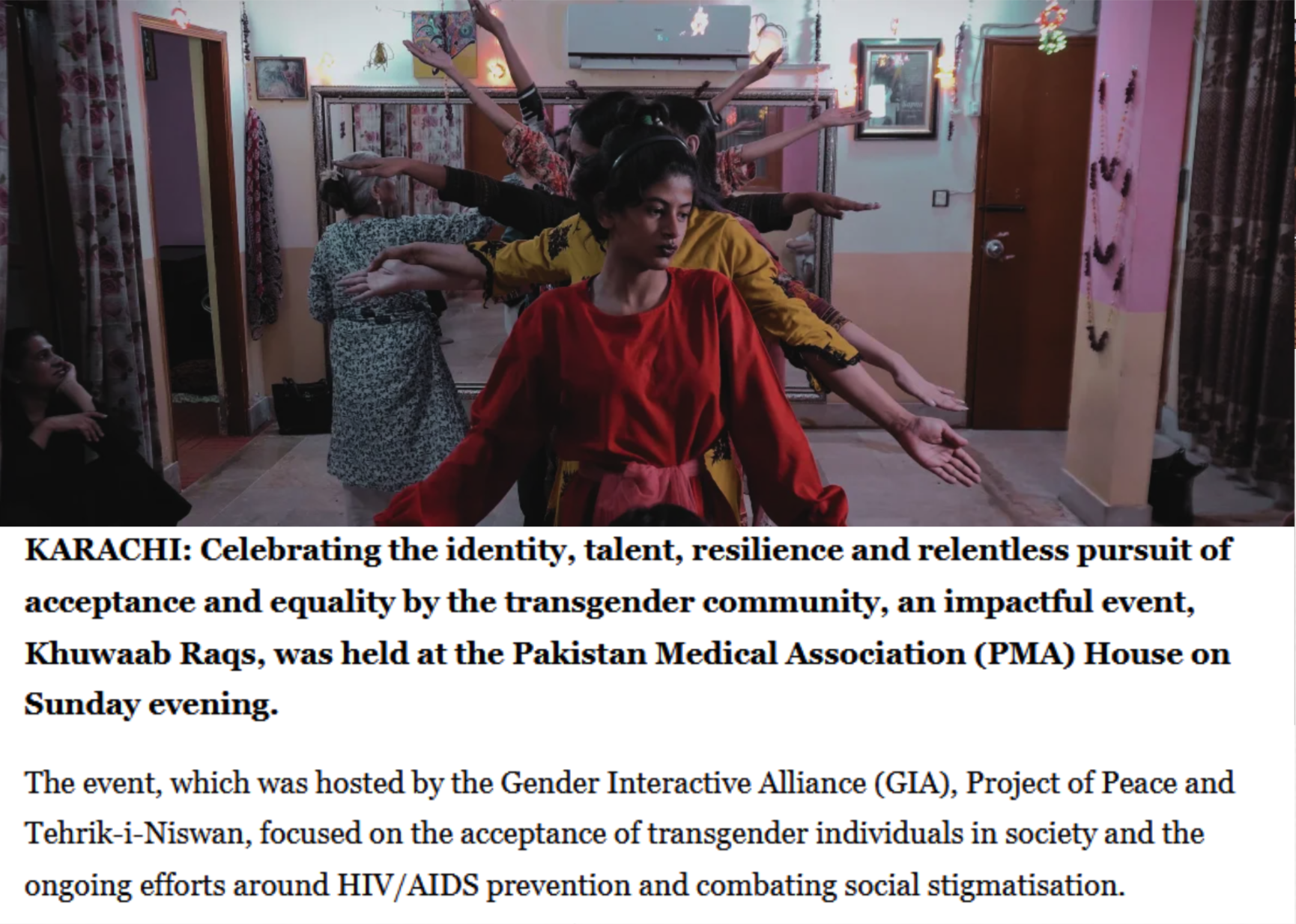 Newspaper article about Transcend